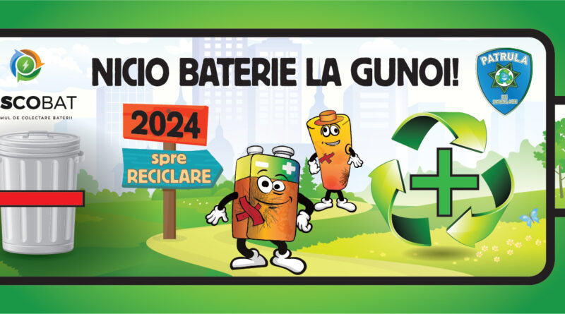 O nouă aventură începe în Săptămâna Verde: concursul național „Nicio Baterie la Gunoi” ediția 2024