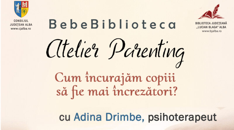 „Cum să ne ajutăm copiii să fie mai încrezători?”, tema lunii octombrie la BebeBiblioteca