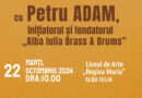 Petru Adam, fondatorul orchestrei „Alba Iulia Brass & Drums”, invitatul Bibliotecii Județene „Lucian Blaga” Alba, la Liceul de Arte „Regina Maria”