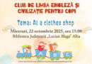 Și în luna octombrie, „English 4 Kids” la Biblioteca Județeană „Lucian Blaga” Alba