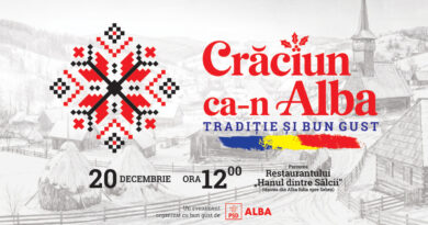 „Crăciun ca-n Alba” – echipe din întreg județul se întrec în prepararea tradițională a porcului de Crăciun. Bucatele vor fi degustate gratuit de public