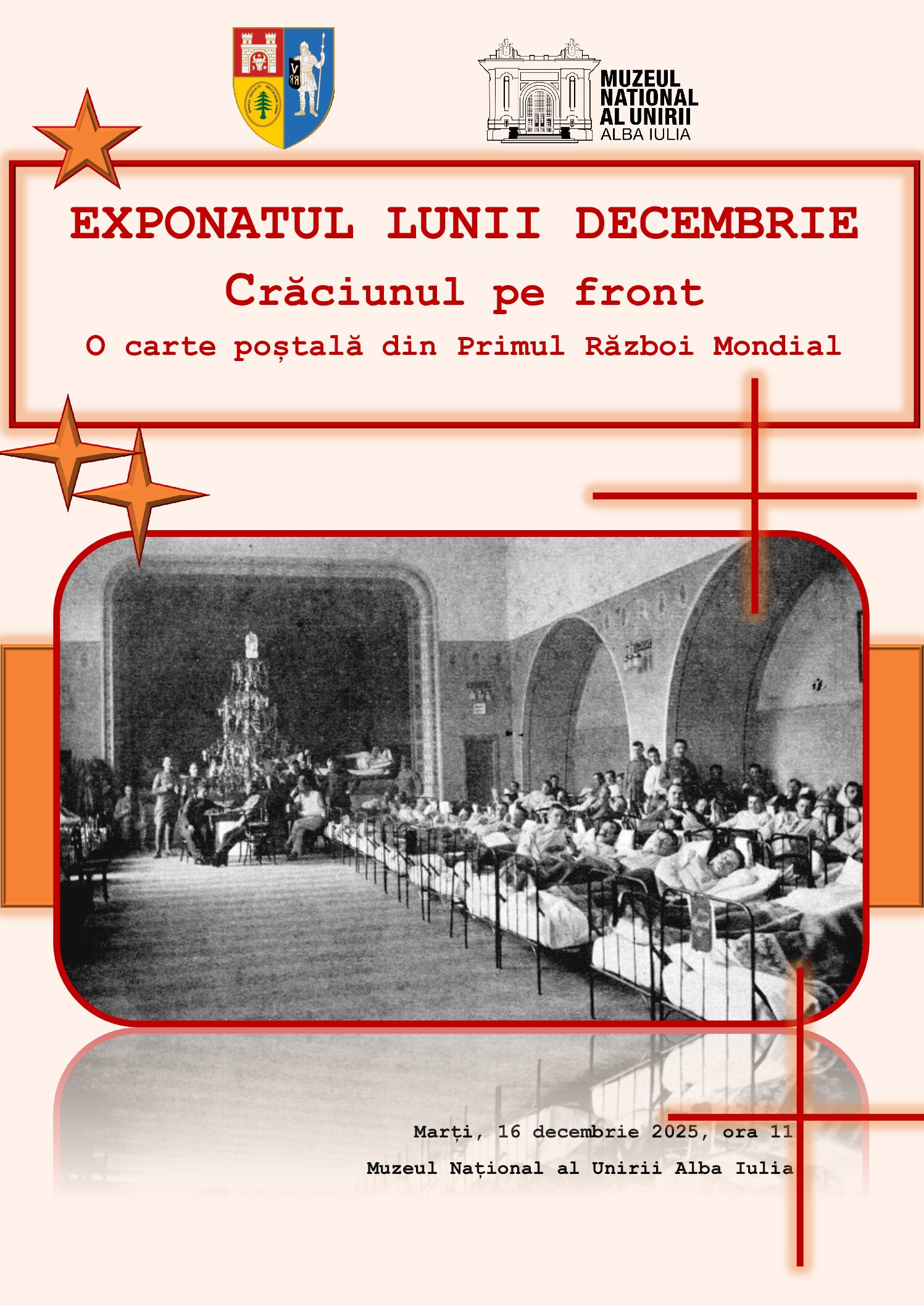O carte poștală din Primul Război Mondial este exponatul lunii la Muzeul Național al Unirii
