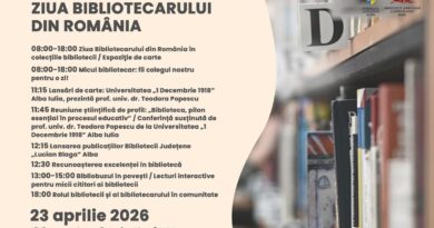 Biblioteca Județeană „Lucian Blaga” Alba sărbătorește Ziua Bibliotecarului din România