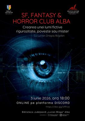 O nouă ediție a „SF, Fantasy & Horror Club Alba” cu scriitorul Lucian Dragoș Bogdan