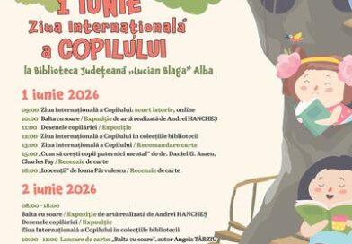 Biblioteca Județeană Lucian Blaga Alba sărbătorește Ziua Copilului împreună cu scriitoarea Angela Târziu