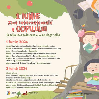 Biblioteca Județeană Lucian Blaga Alba sărbătorește Ziua Copilului împreună cu scriitoarea Angela Târziu