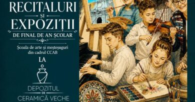 Recitaluri și expoziții de final de școlar la Școala de Arte și Meteșuguri a Centrului de Cultură ”Augustin Bena”