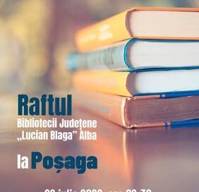Un nou raft al Bibliotecii Județene „Lucian Blaga” Alba, inaugurat miercuri, 22 iulie, la Poșaga