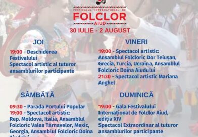 Festivalul Internațional de Folclor Aiud, revine cu o nouă ediție dedicată dialogului dintre tradiții și culturile lumii