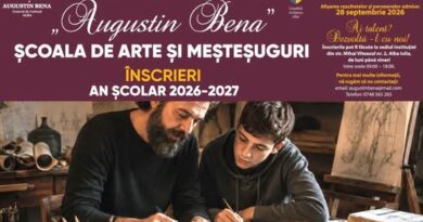 Școala de Arte și Meșteșuguri din cadrul Centrului de Cultură „Augustin Bena” Alba își deschide porțile pentru anul școlar 2026–2027!