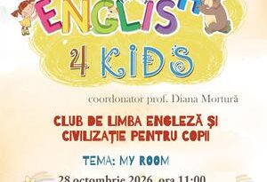 „My Room – Camera mea”, tema lunii octombrie la atelierul „English 4 Kids – Clubul de engleză”, de la Biblioteca Județeană „Lucian Blaga” Alba