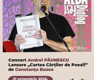 Concert susținut de Andrei Păunescu și lansarea volumului „Cartea Cărților de Poezii” de Constanța Buzea, la Alba Iulia