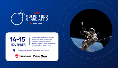 TRANSAVIA și Dare.Gen premiază cu 6.000 de euro cele mai bune trei echipe de la NASA Space Apps Challenge Alba Iulia